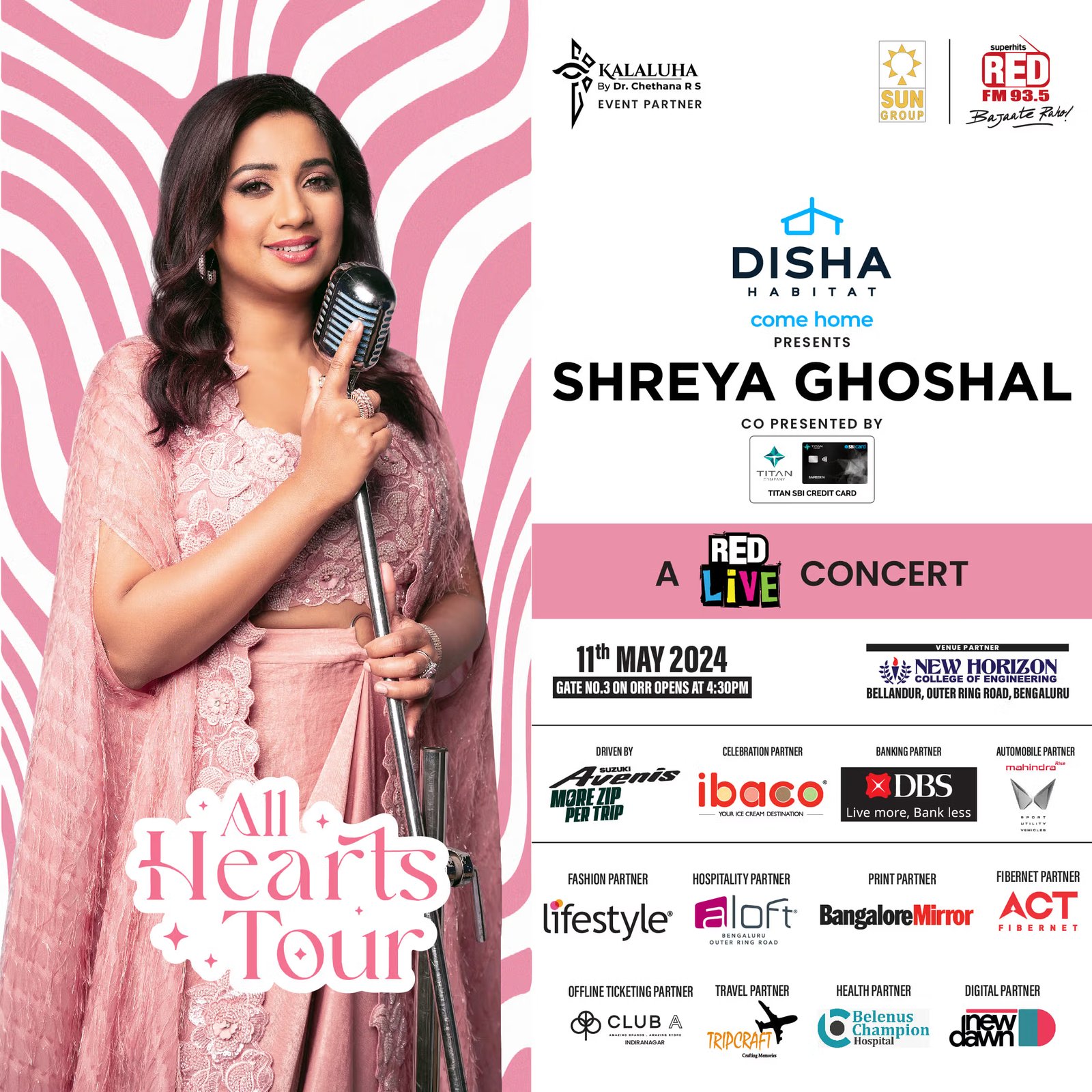 Shreya Ghoshal All Hearts Tour Poster